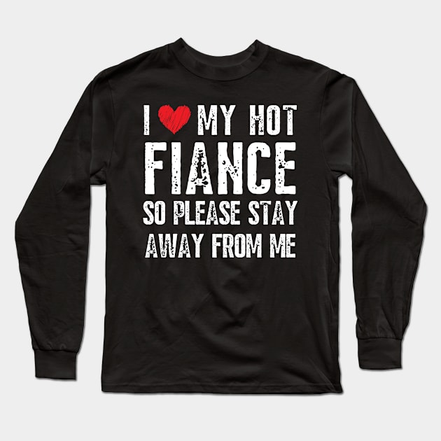 Girlfriend Fiance Long Sleeve T-Shirt by Inktopolis